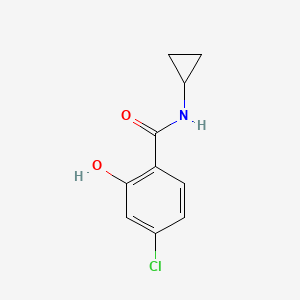 molecular formula C10H10ClNO2 B1328970 4-氯-N-环丙基-2-羟基苯甲酰胺 CAS No. 1019402-77-7