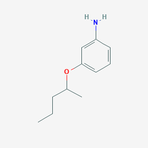 molecular formula C11H17NO B13289703 [3-(1-Methylbutoxy)phenyl]amine 