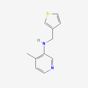 4-methyl-N-(thiophen-3-ylmethyl)pyridin-3-amine