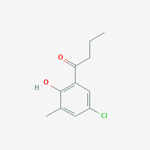 1-(5-Chloro-2-hydroxy-3-methylphenyl)butan-1-one