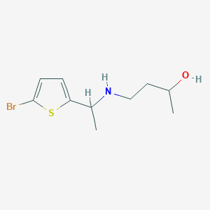 4-{[1-(5-Bromothiophen-2-yl)ethyl]amino}butan-2-ol