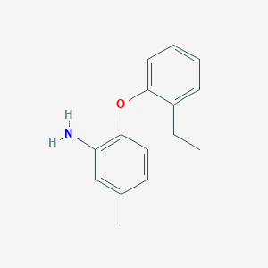 molecular formula C15H17NO B1328977 2-(2-Ethylphenoxy)-5-methylaniline 