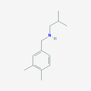 molecular formula C13H21N B13289773 [(3,4-Dimethylphenyl)methyl](2-methylpropyl)amine 