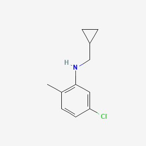 5-chloro-N-(cyclopropylmethyl)-2-methylaniline