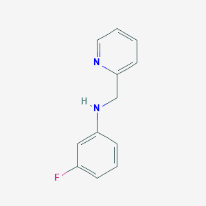 3-fluoro-N-(pyridin-2-ylmethyl)aniline