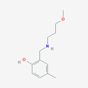 2-{[(3-Methoxypropyl)amino]methyl}-4-methylphenol