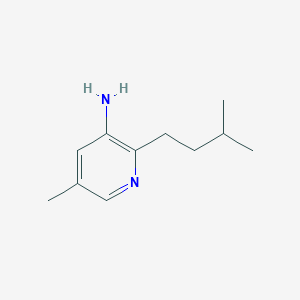 5-Methyl-2-(3-methylbutyl)pyridin-3-amine