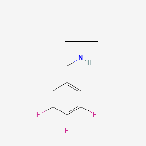 molecular formula C11H14F3N B13289860 tert-Butyl[(3,4,5-trifluorophenyl)methyl]amine 