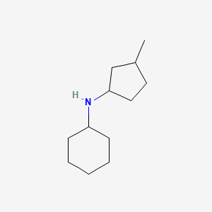 molecular formula C12H23N B13289872 N-(3-methylcyclopentyl)cyclohexanamine 