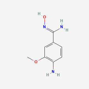 4-Amino-N'-hydroxy-3-methoxybenzene-1-carboximidamide