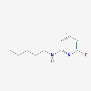 molecular formula C10H15FN2 B13289948 6-fluoro-N-pentylpyridin-2-amine 