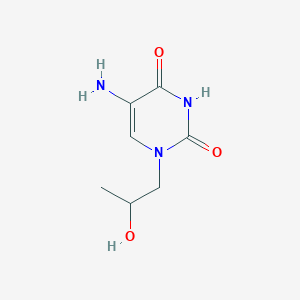 5-Amino-1-(2-hydroxypropyl)-1,2,3,4-tetrahydropyrimidine-2,4-dione