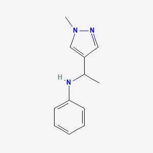 N-[1-(1-Methyl-1H-pyrazol-4-yl)ethyl]aniline