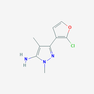 3-(2-chlorofuran-3-yl)-1,4-dimethyl-1H-pyrazol-5-amine