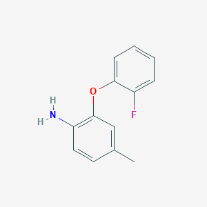 molecular formula C13H12FNO B1329000 2-(2-Fluorophenoxy)-4-methylaniline CAS No. 946774-17-0