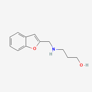 3-((Benzofuran-2-ylmethyl)amino)propan-1-ol