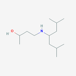 molecular formula C13H29NO B13290020 4-[(2,6-Dimethylheptan-4-yl)amino]butan-2-ol 