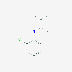 molecular formula C11H16ClN B13290027 2-chloro-N-(3-methylbutan-2-yl)aniline 