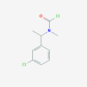 N-[1-(3-chlorophenyl)ethyl]-N-methylcarbamoyl chloride