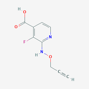 3-Fluoro-2-[(prop-2-yn-1-yloxy)amino]pyridine-4-carboxylic acid