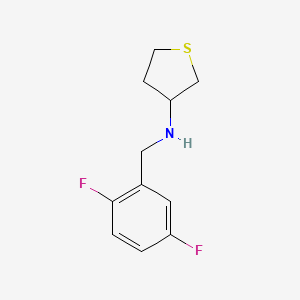 N-[(2,5-difluorophenyl)methyl]thiolan-3-amine