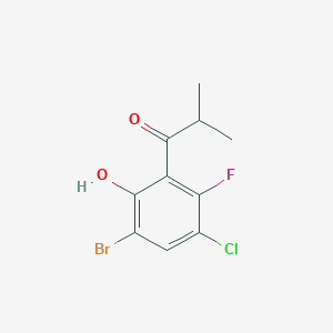 1-(3-Bromo-5-chloro-6-fluoro-2-hydroxyphenyl)-2-methylpropan-1-one