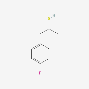 molecular formula C9H11FS B13290162 1-(4-Fluorophenyl)propane-2-thiol 