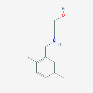 2-{[(2,5-Dimethylphenyl)methyl]amino}-2-methylpropan-1-ol