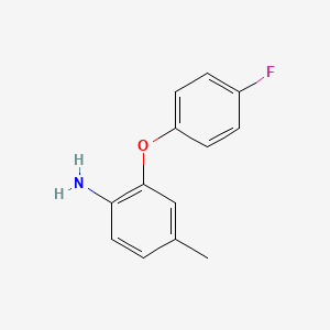 molecular formula C13H12FNO B1329018 2-(4-Fluorophenoxy)-4-methylaniline CAS No. 946774-45-4