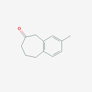 molecular formula C12H14O B13290208 3-Methyl-6,7,8,9-tetrahydro-5H-benzo[7]annulen-6-one 