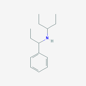 molecular formula C14H23N B13290223 (Pentan-3-yl)(1-phenylpropyl)amine 