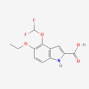 4-(difluoromethoxy)-5-ethoxy-1H-indole-2-carboxylic Acid