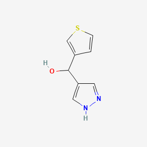 (1H-Pyrazol-4-yl)(thiophen-3-yl)methanol