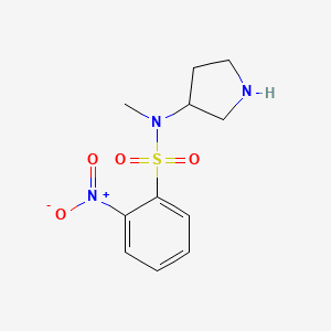 N-Methyl-2-nitro-N-(pyrrolidin-3-YL)benzene-1-sulfonamide