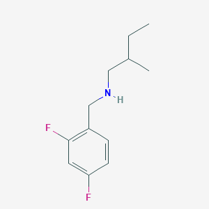 molecular formula C12H17F2N B13290365 [(2,4-Difluorophenyl)methyl](2-methylbutyl)amine 