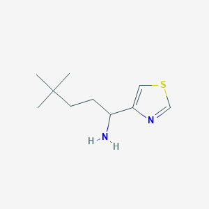 4,4-Dimethyl-1-(1,3-thiazol-4-yl)pentan-1-amine