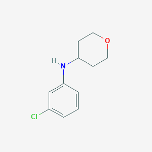 N-(3-chlorophenyl)oxan-4-amine