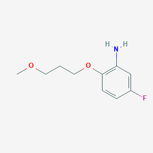 molecular formula C10H14FNO2 B1329041 5-Fluoro-2-(3-methoxypropoxy)aniline CAS No. 946729-34-6