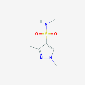 molecular formula C6H11N3O2S B13290428 N,1,3-trimethyl-1H-pyrazole-4-sulfonamide 