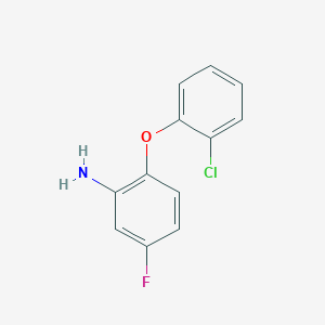 molecular formula C12H9ClFNO B1329043 2-(2-Chlorophenoxy)-5-fluoroaniline CAS No. 946774-87-4