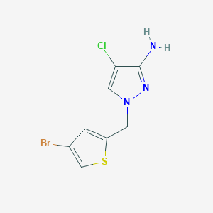 1-[(4-Bromothiophen-2-yl)methyl]-4-chloro-1H-pyrazol-3-amine