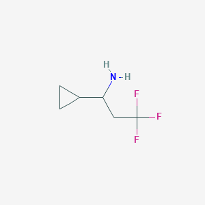 1-Cyclopropyl-3,3,3-trifluoropropan-1-amine