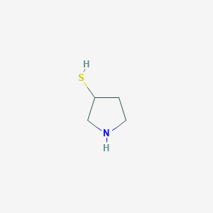 molecular formula C4H9NS B13290494 Pyrrolidine-3-thiol 