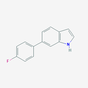 B132905 6-(4-fluorophenyl)-1H-indole CAS No. 147621-16-7