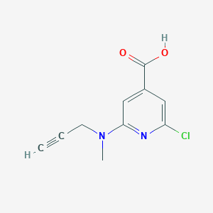 2-Chloro-6-[methyl(prop-2-yn-1-yl)amino]pyridine-4-carboxylic acid