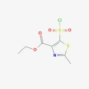 Ethyl 5-(chlorosulfonyl)-2-methyl-1,3-thiazole-4-carboxylate