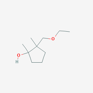 2-(Ethoxymethyl)-1,2-dimethylcyclopentan-1-ol