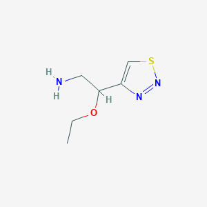 2-Ethoxy-2-(1,2,3-thiadiazol-4-yl)ethan-1-amine