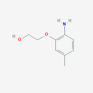 molecular formula C9H13NO2 B13290625 2-(2-Amino-5-methylphenoxy)ethan-1-OL 