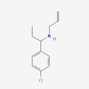 molecular formula C12H16ClN B13290651 [1-(4-Chlorophenyl)propyl](prop-2-EN-1-YL)amine 